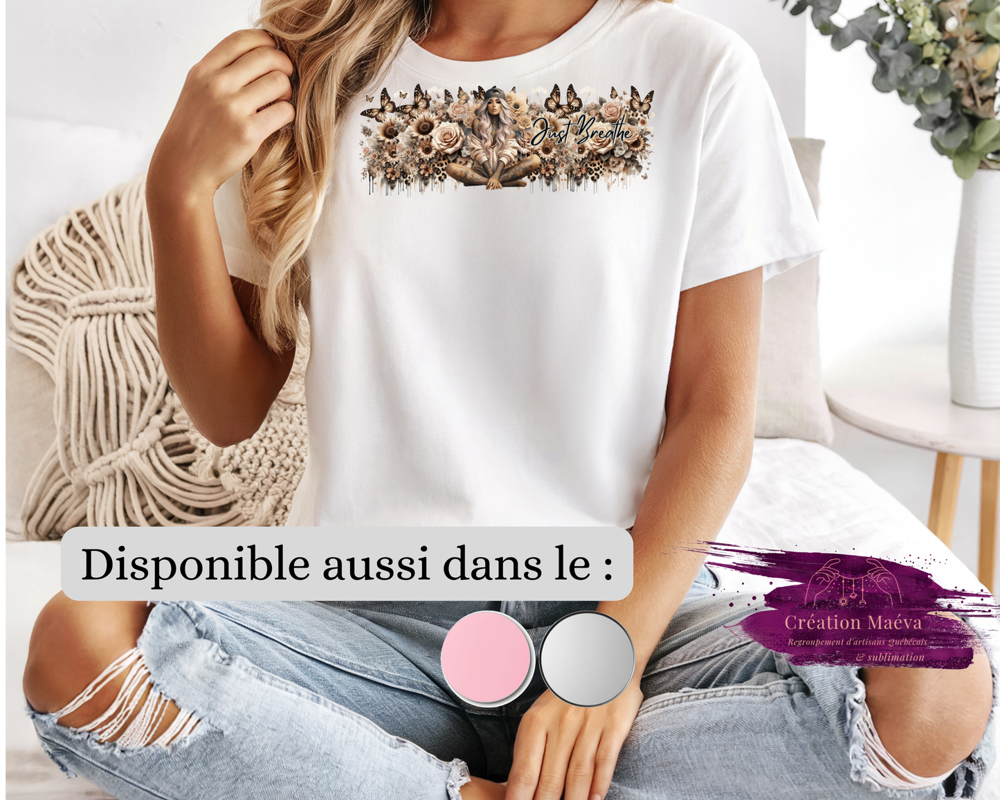 Chandail sublimé - Just Breathe