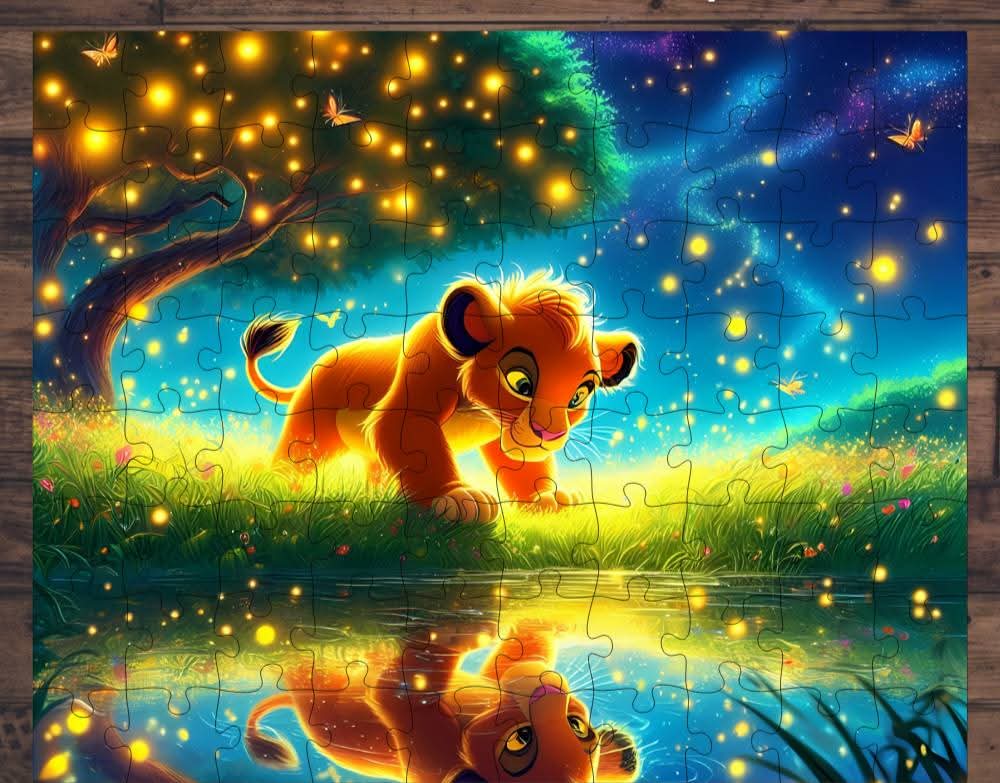 🧩 Casse-tête sublimé - Lionceau