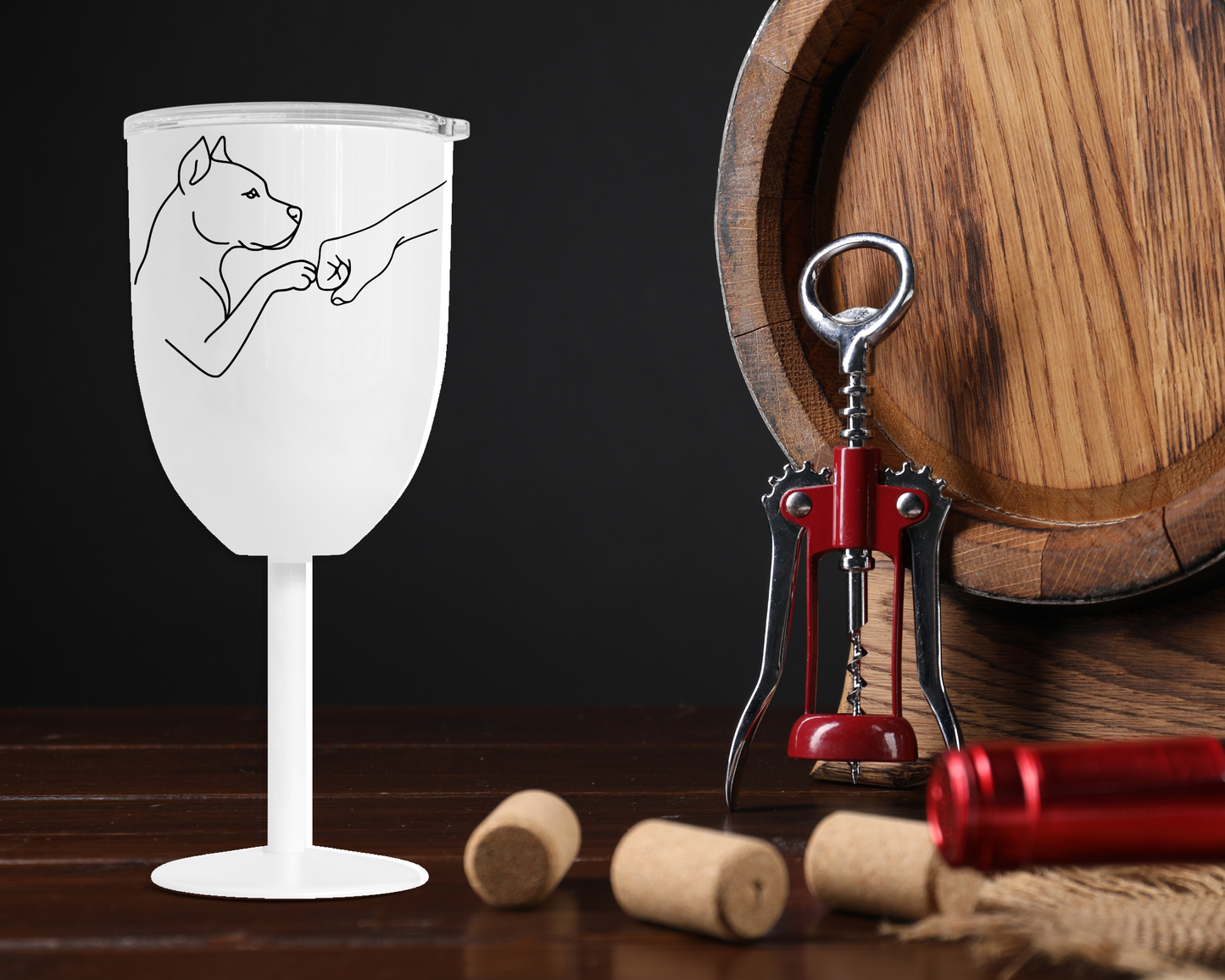 Coupe vin isotherme - chien03