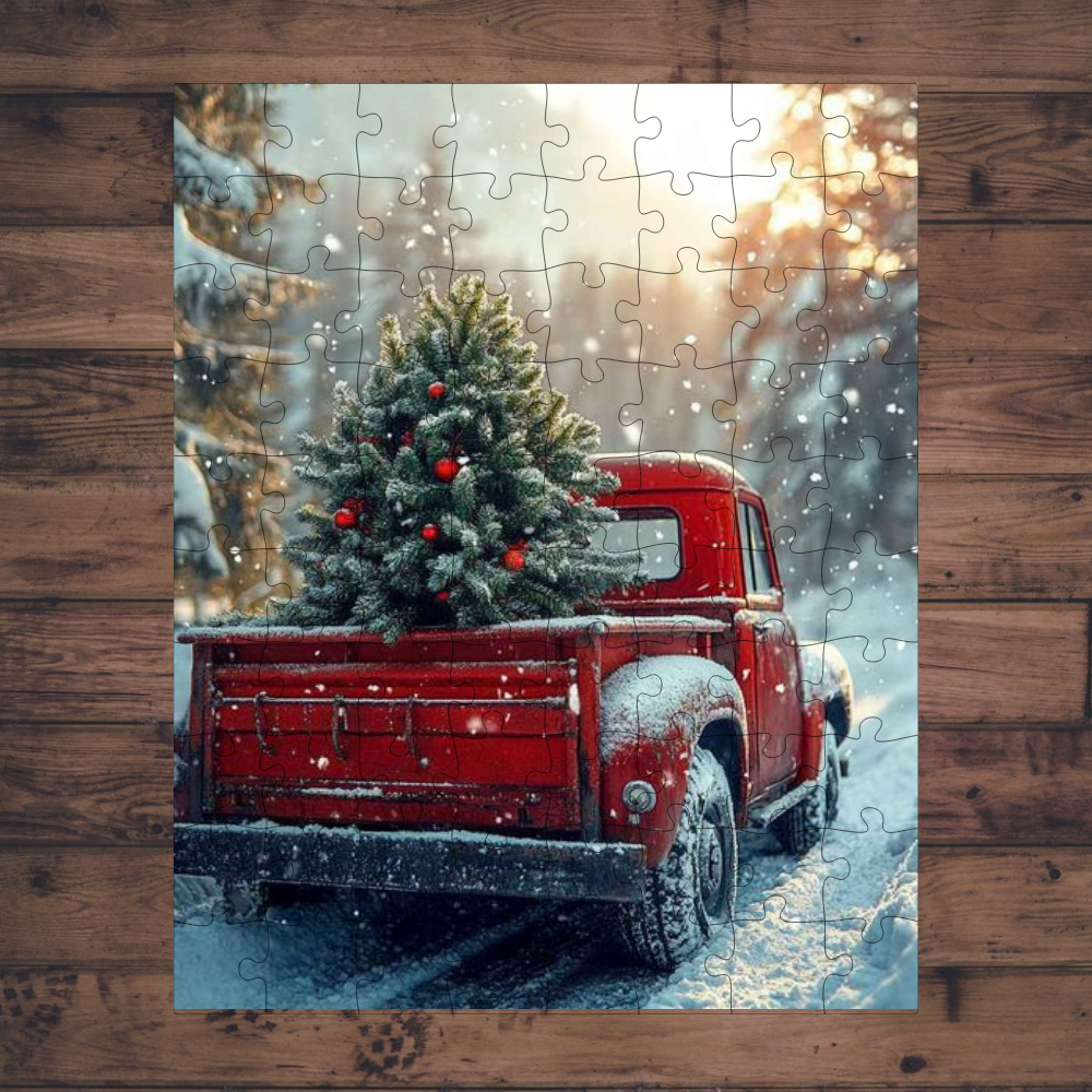 🧩 Casse-tête sublimé - Camion Rouge