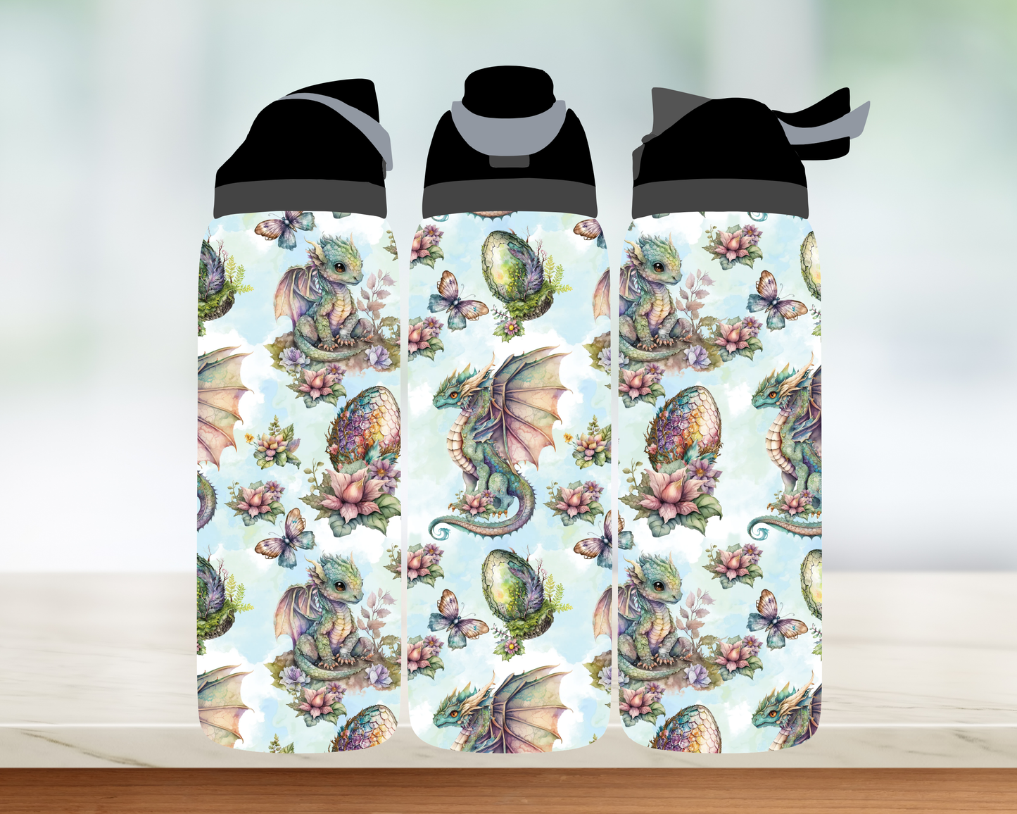 Bouteille style Owala - Dragons