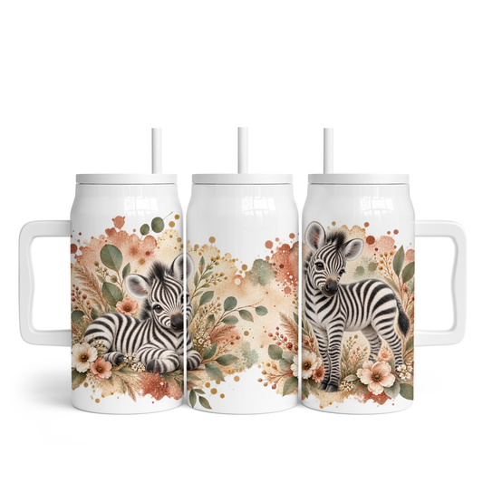 Tasse isotherme 50 oz - Jolies Zèbres