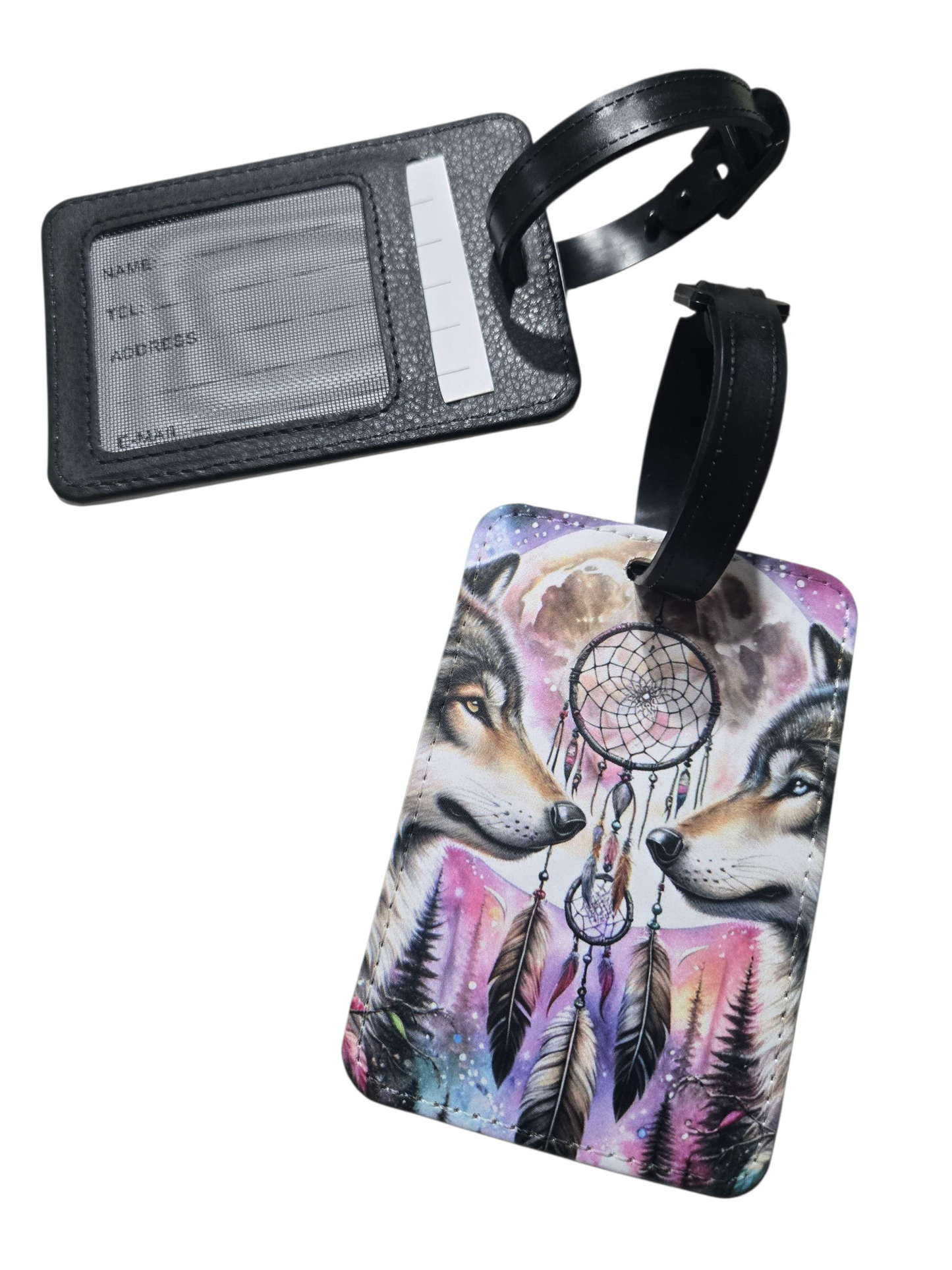 Étiquette pour bagage - Loup