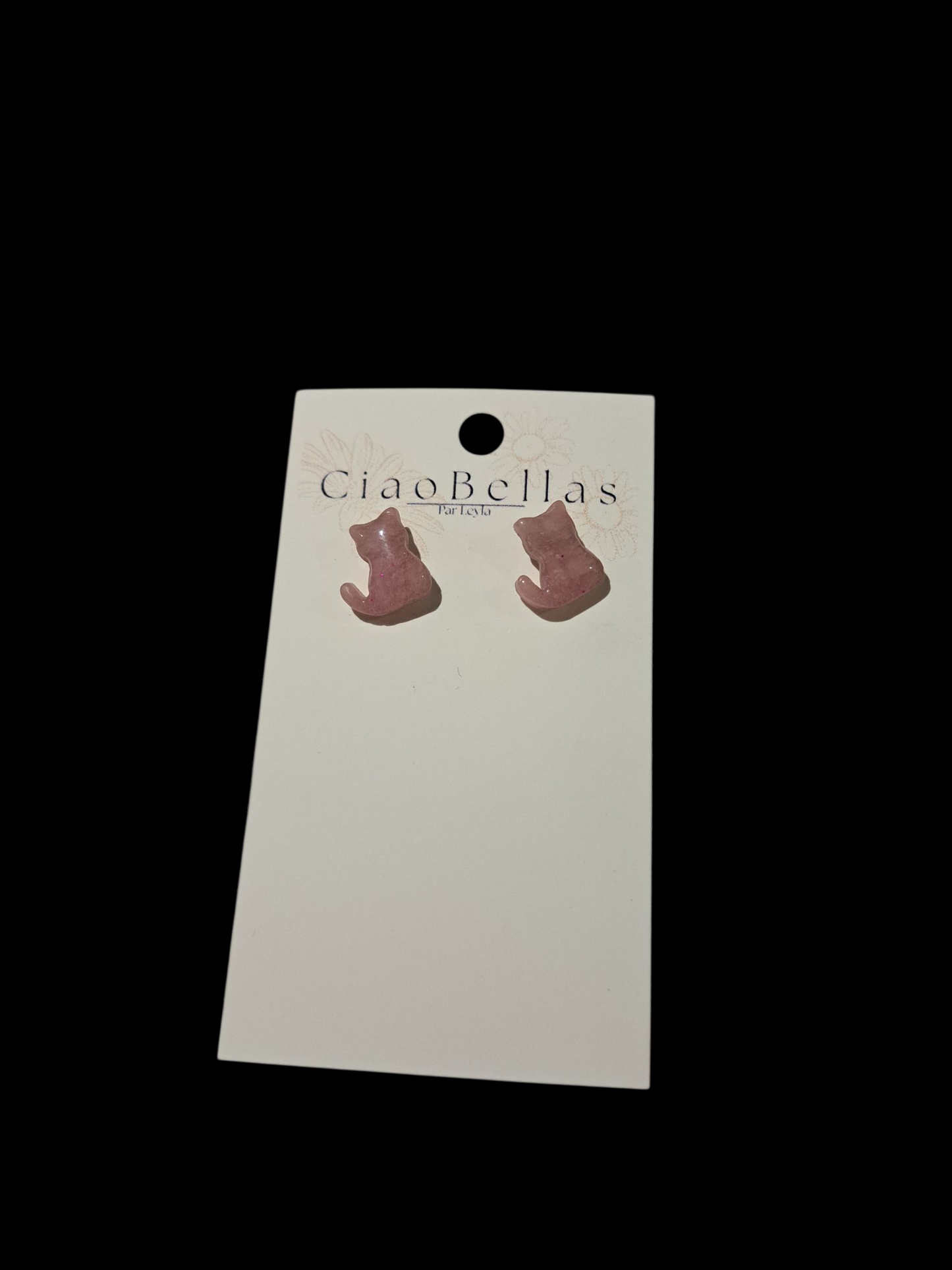 Boucle d'oreille chat