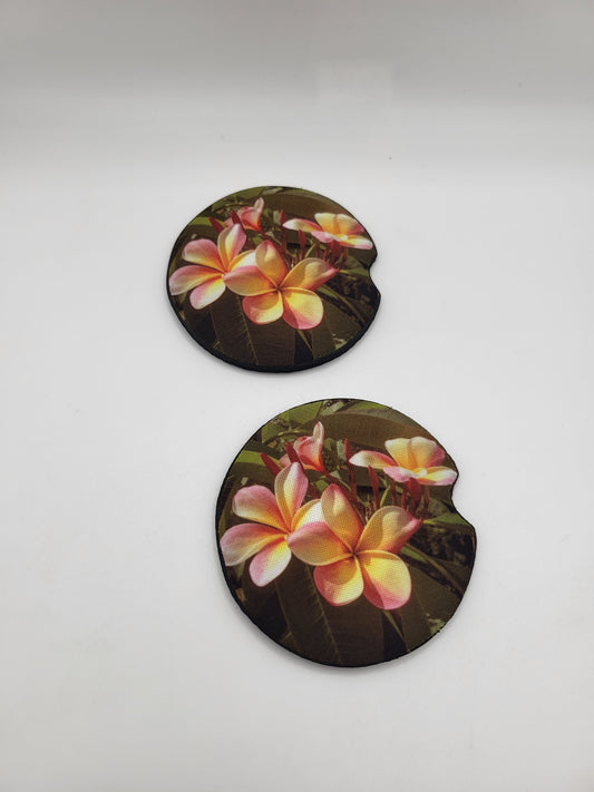 Sous-verre auto - Fleurs