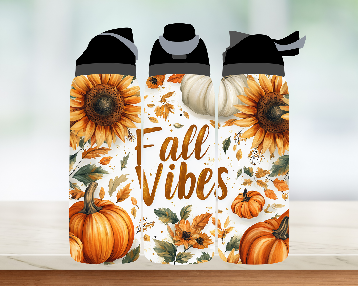 Bouteille Style Owala - Collection d'automne - 24 oz