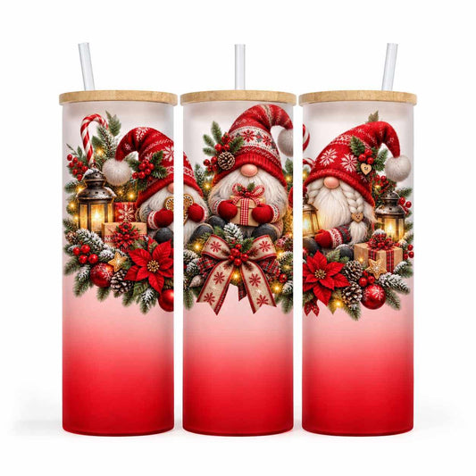 Verre givré 25 oz - Gnomes festifs