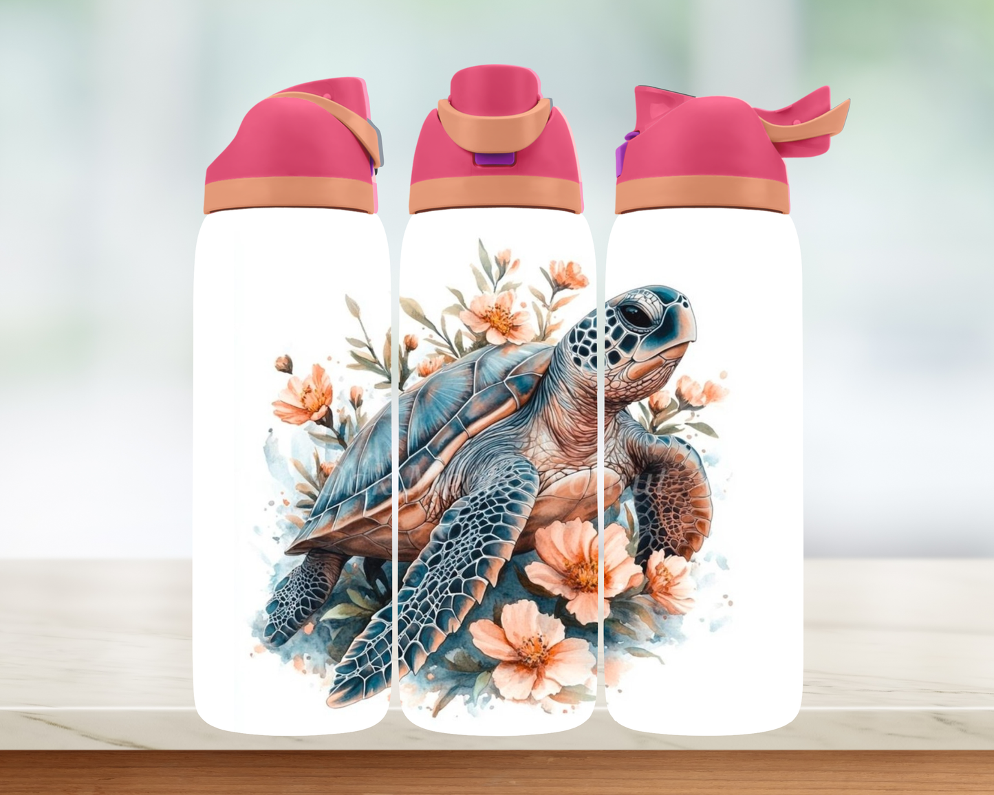 Bouteille style Owala 32 oz - Tortue