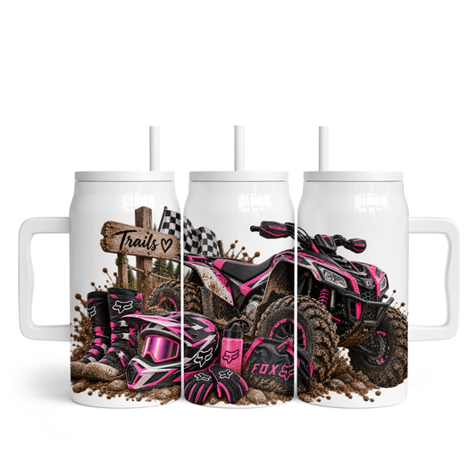 Tasse isotherme 50 oz - 4 roues femme