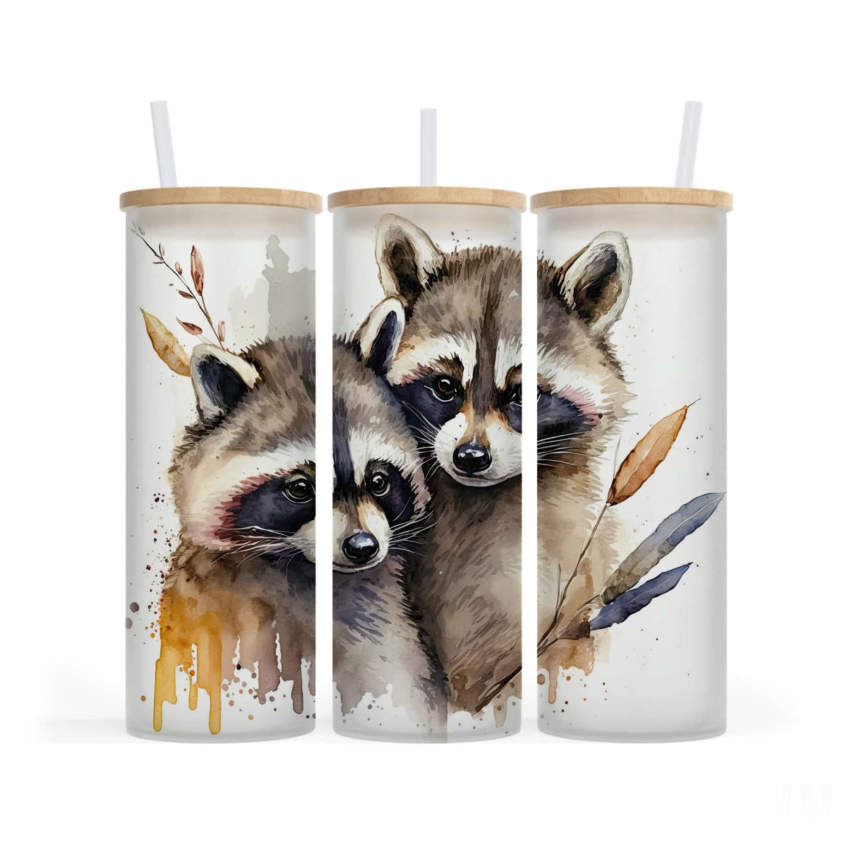 Verre givré 25 oz - Ratons laveurs
