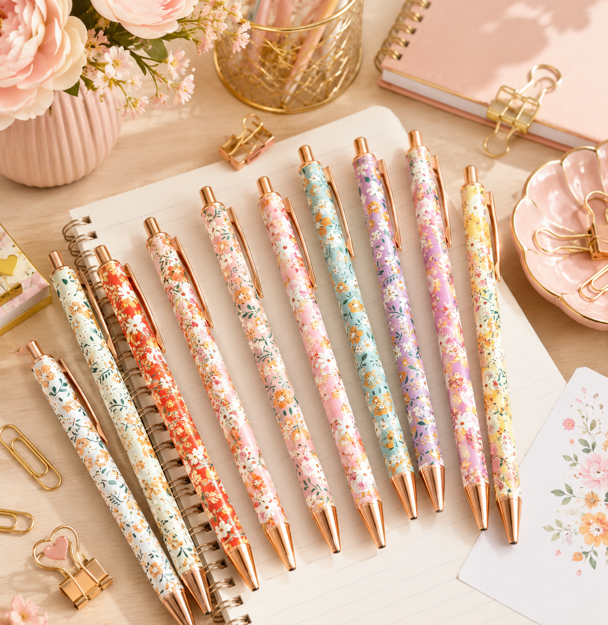 Stylo fleurs