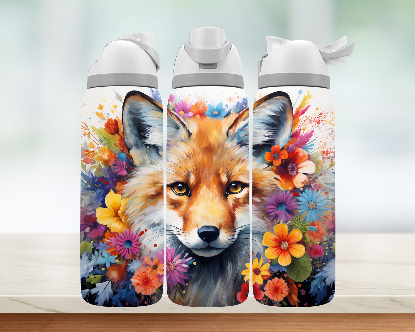 Bouteille style Owala - renard