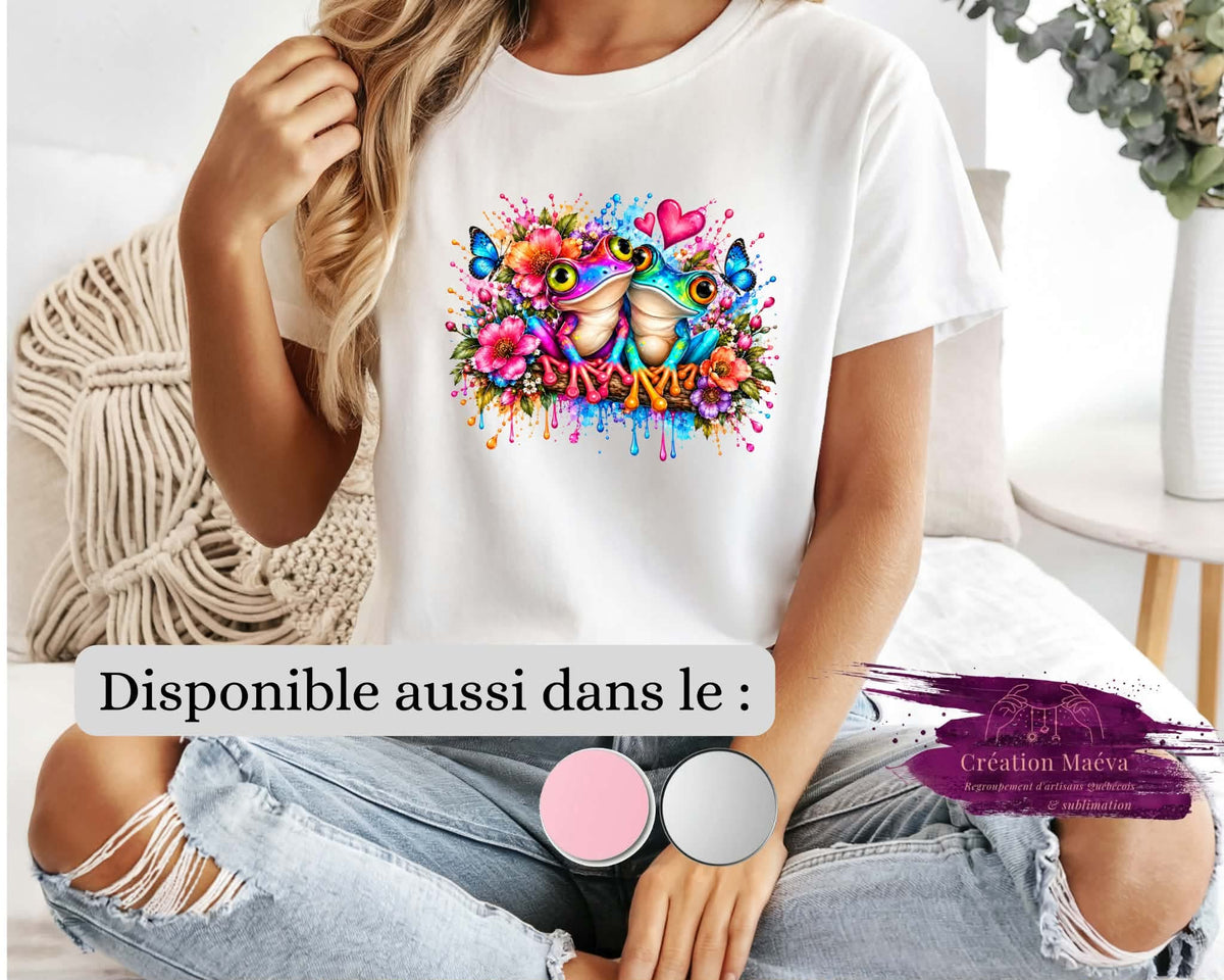 Chandail sublimé - Grenouille coloré