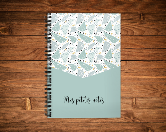 Cahier de notes - Forme bleu