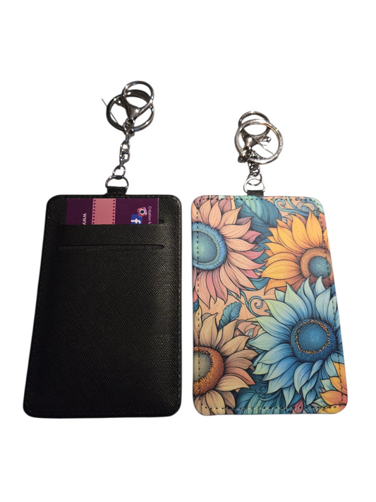 Porte-carte sublimé - Fleurs colorés