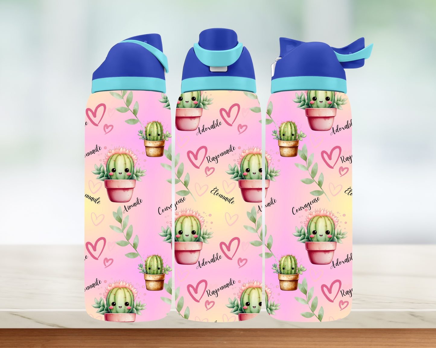 Bouteille style Owala - Cactus