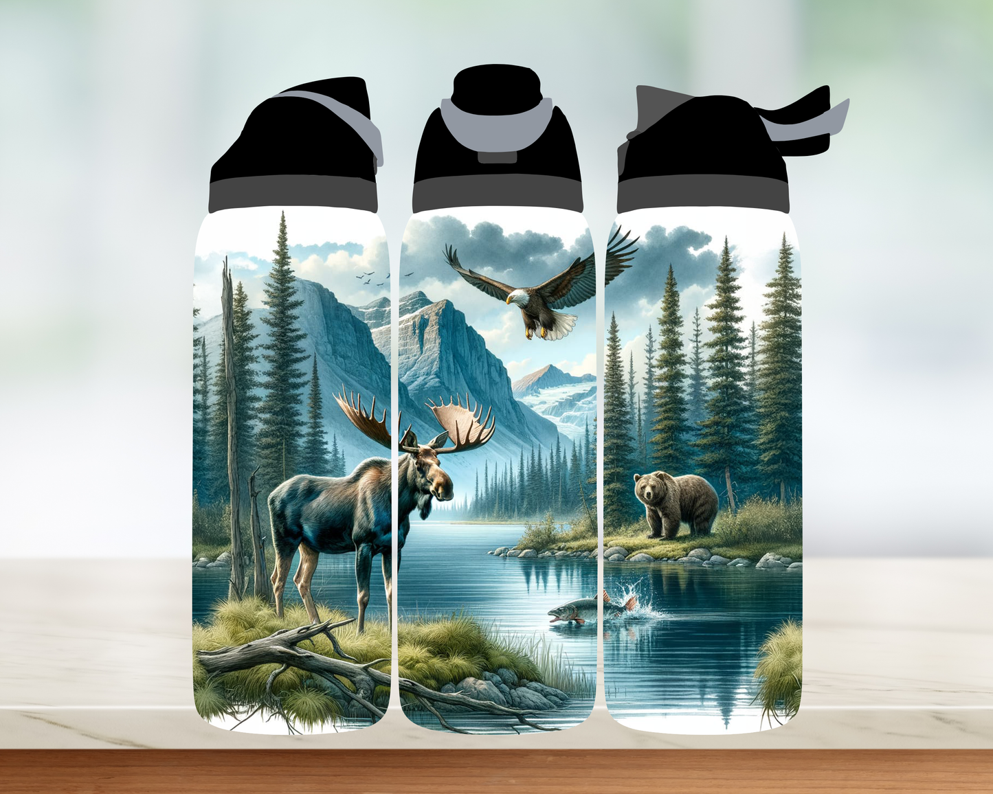 Bouteille style Owala 32 oz - Paysage
