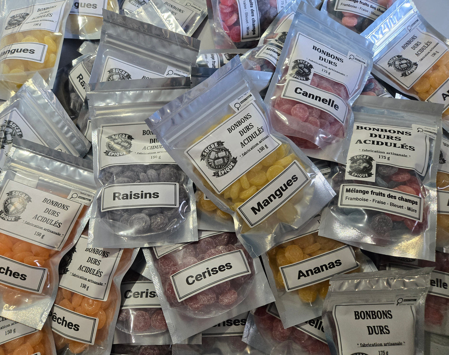 Bonbons durs acidulés