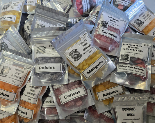 Bonbons durs acidulés