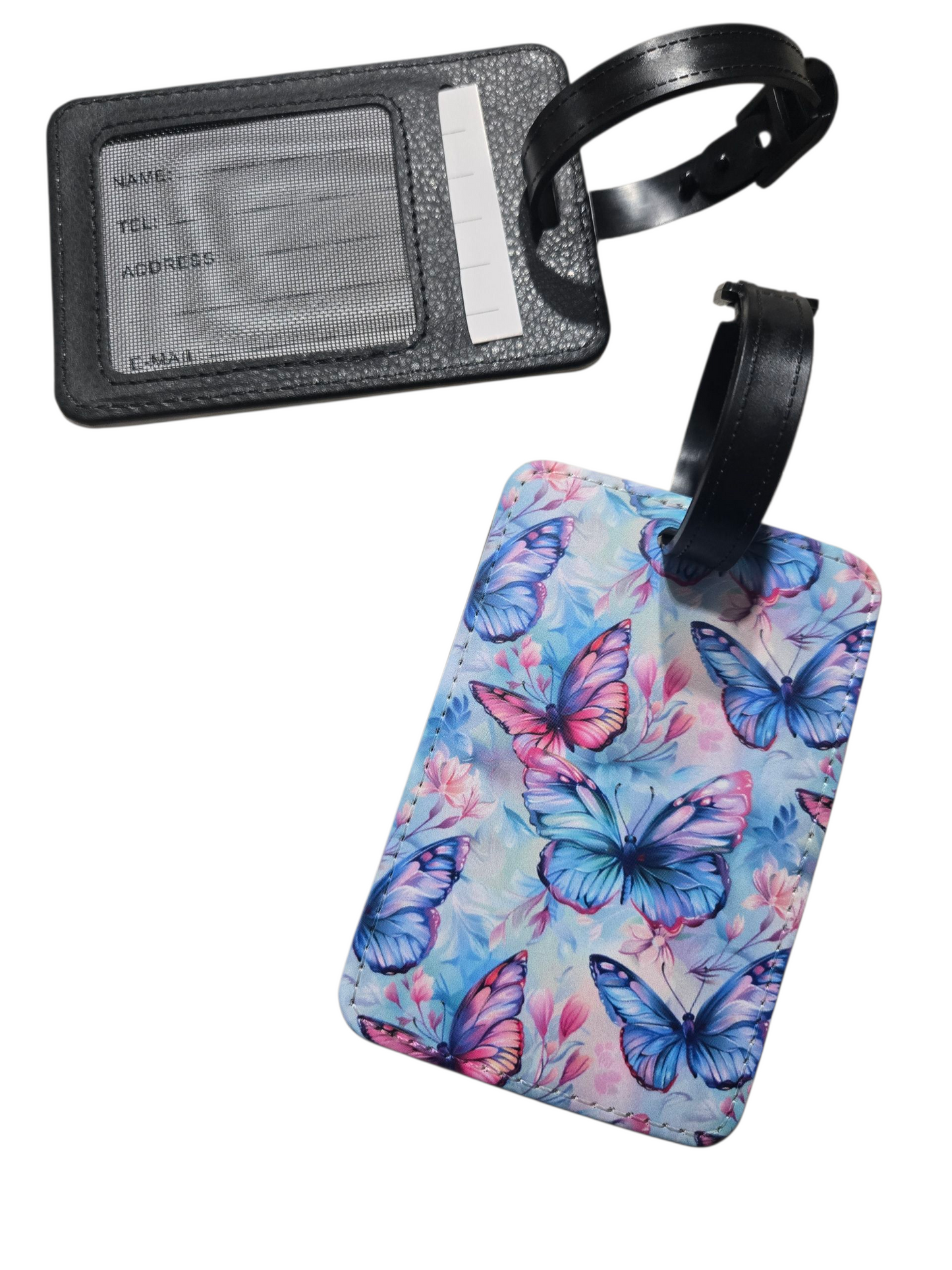 Étiquette pour bagage - papillon