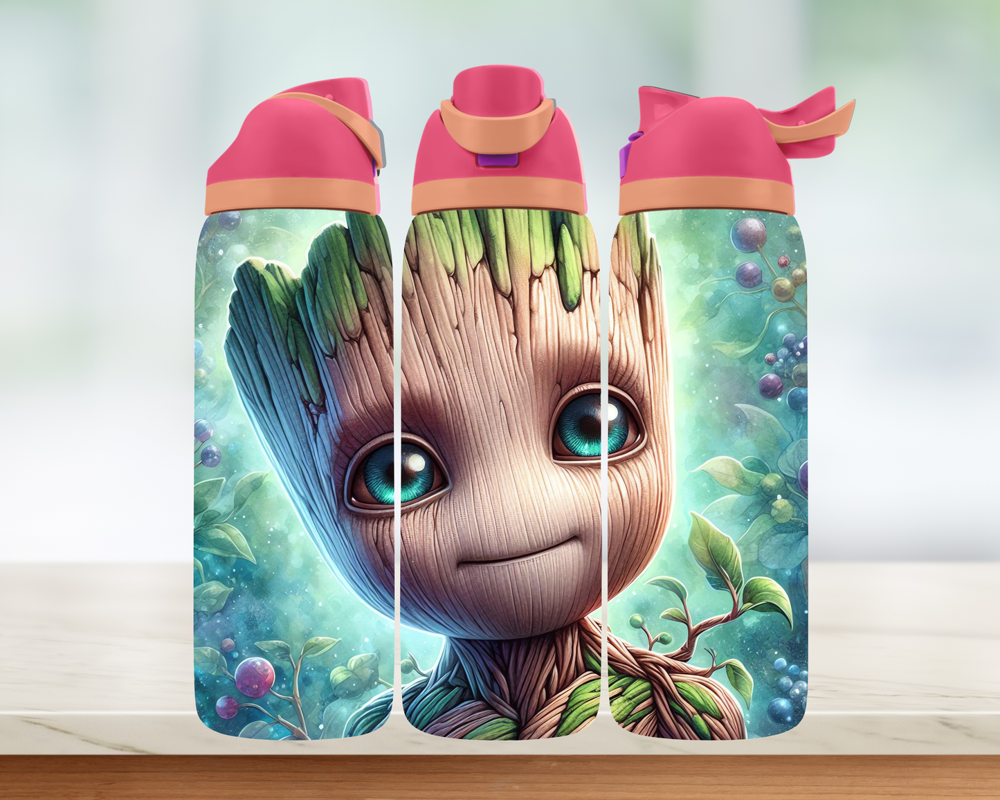 Bouteille style Owala - Homme Arbre