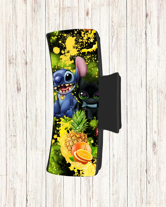 Pince à cheveux - Bleu et fruit ( Design de Audz)