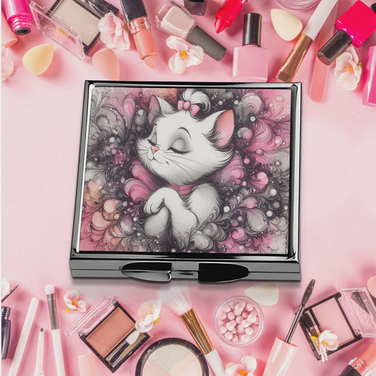 Miroir de poche - Personnage Chat