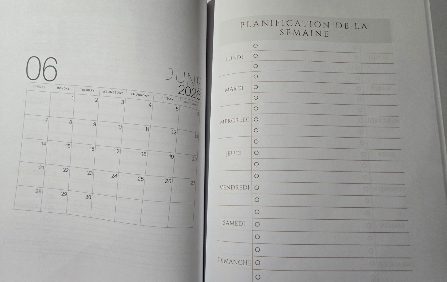 📘 Agenda 2026 – Organisation & sérénité