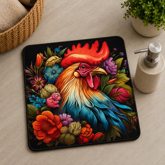 Débarbouillette ultra douce - Coq