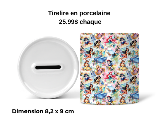 Tirelire - Princesse