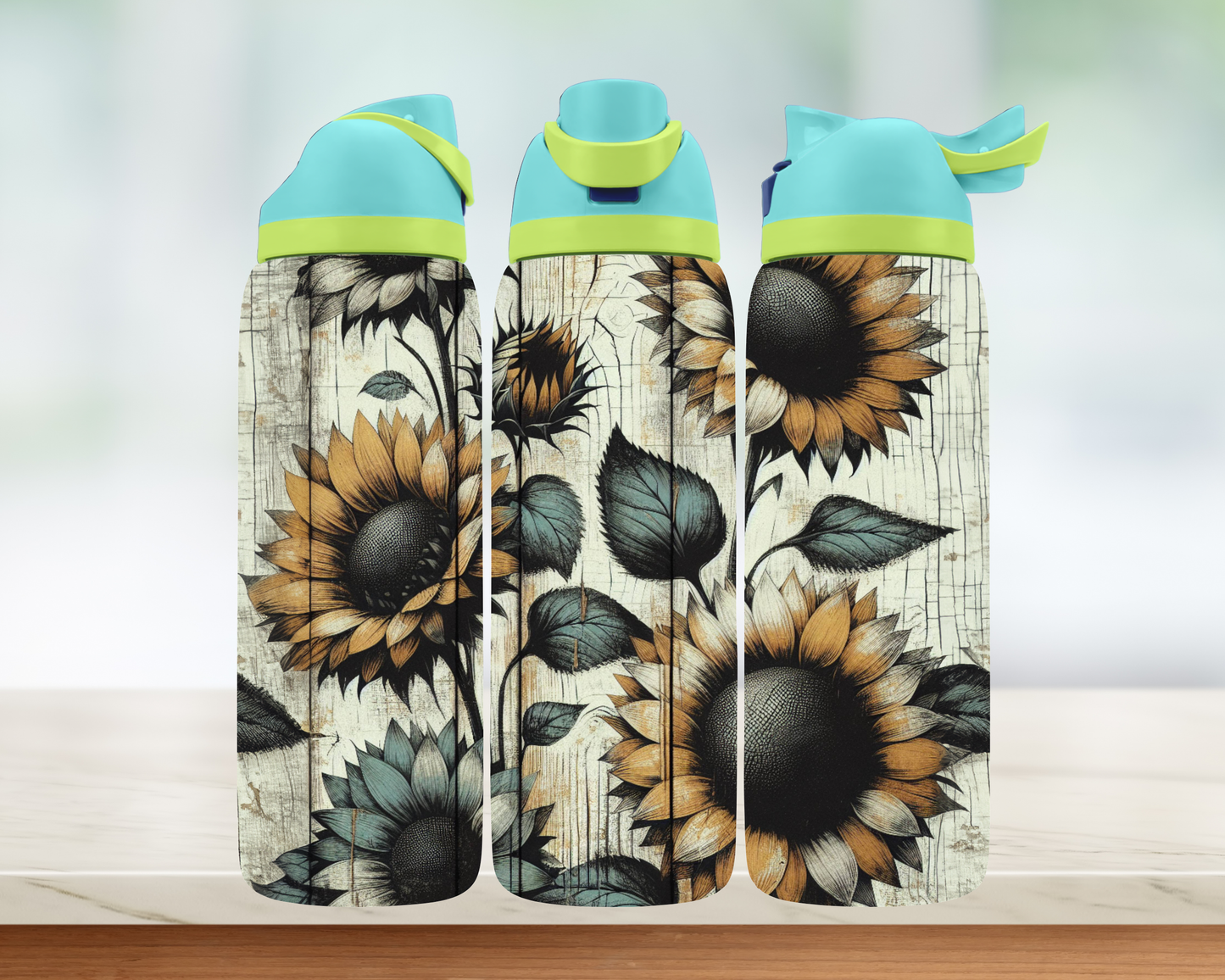 Bouteille style Owala - Tournesol