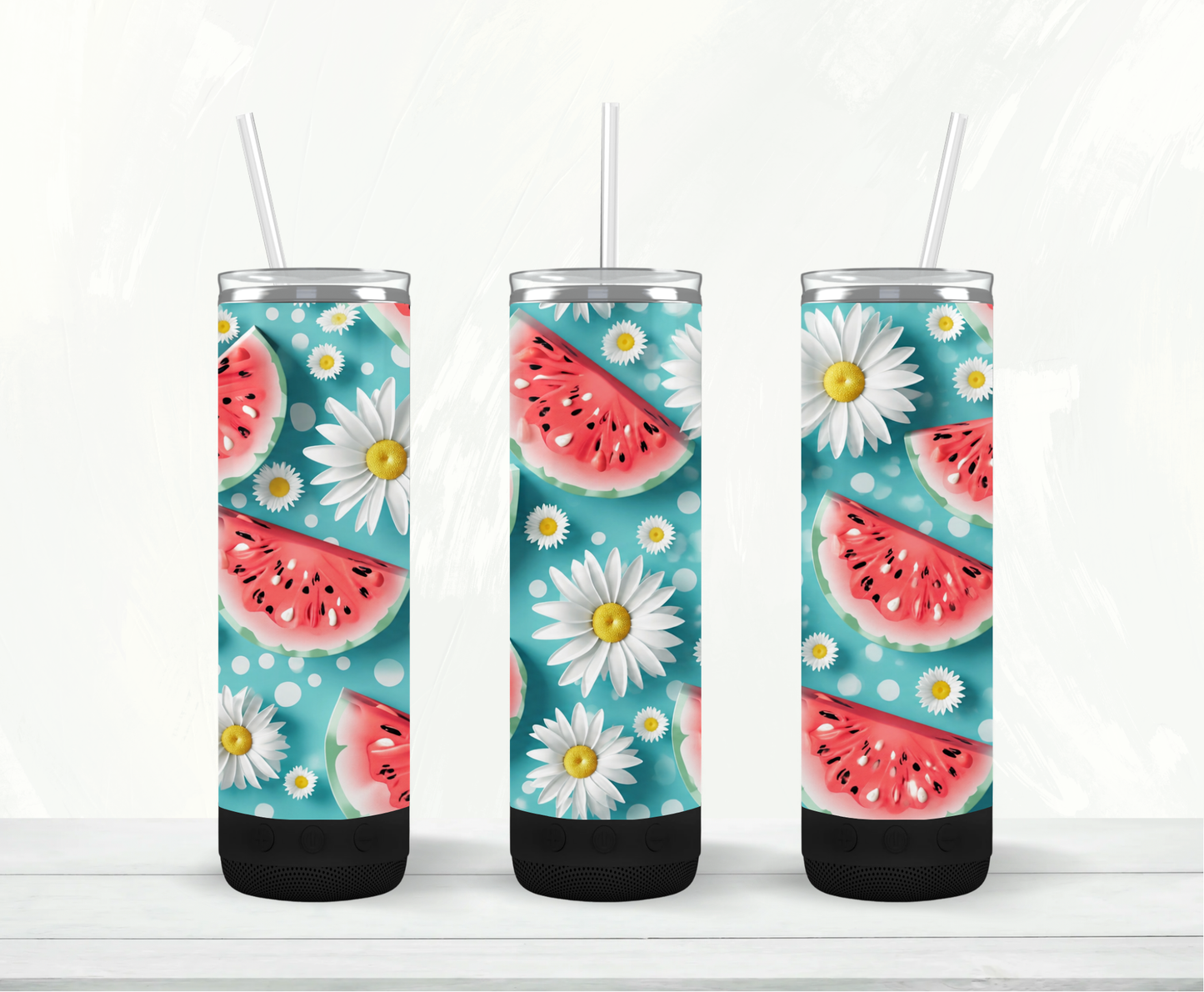 Tumbler Speaker - Melon Fleurs