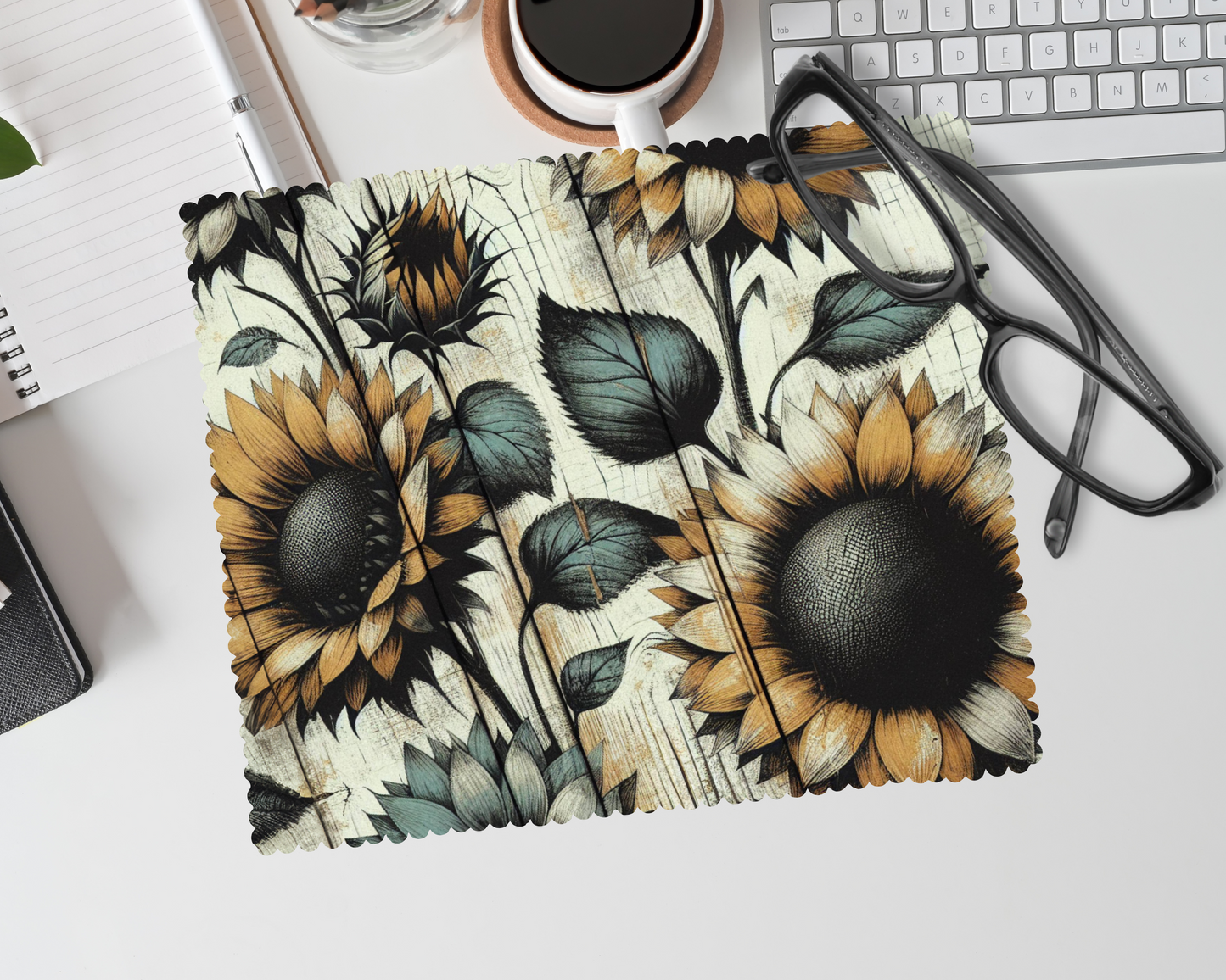 Linge lunette -  fleur