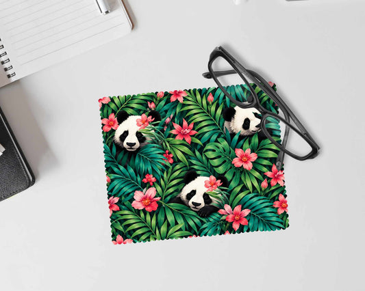 Linge à lunette - Panda dans les feuilles