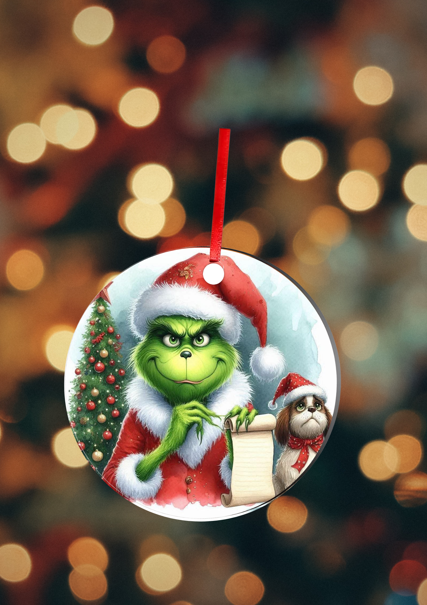 Boule de Noël  - Bleu & Vert