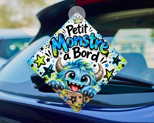 🚗👶 BÉBÉ À BORD – Petit monstre