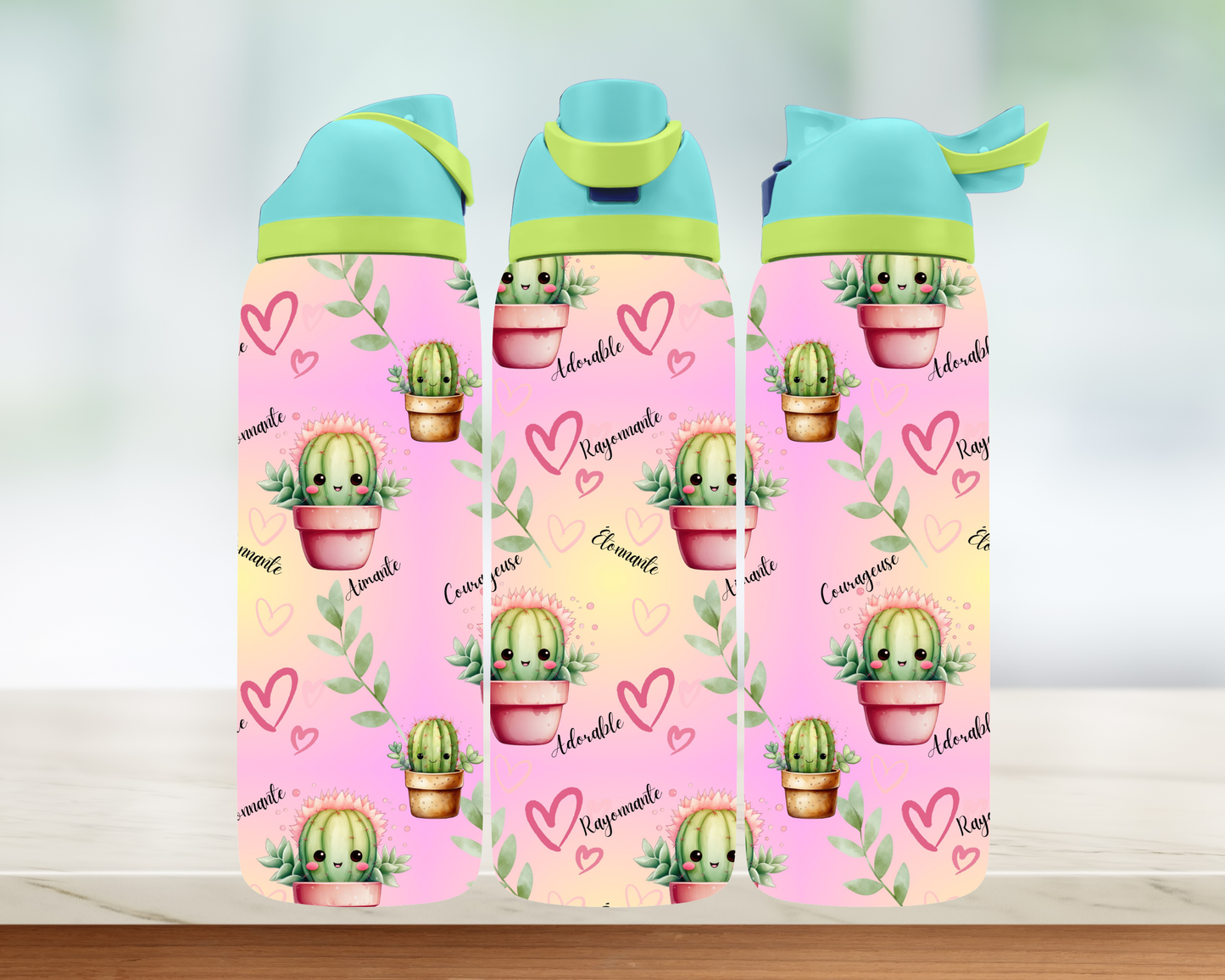 Bouteille style Owala - Cactus