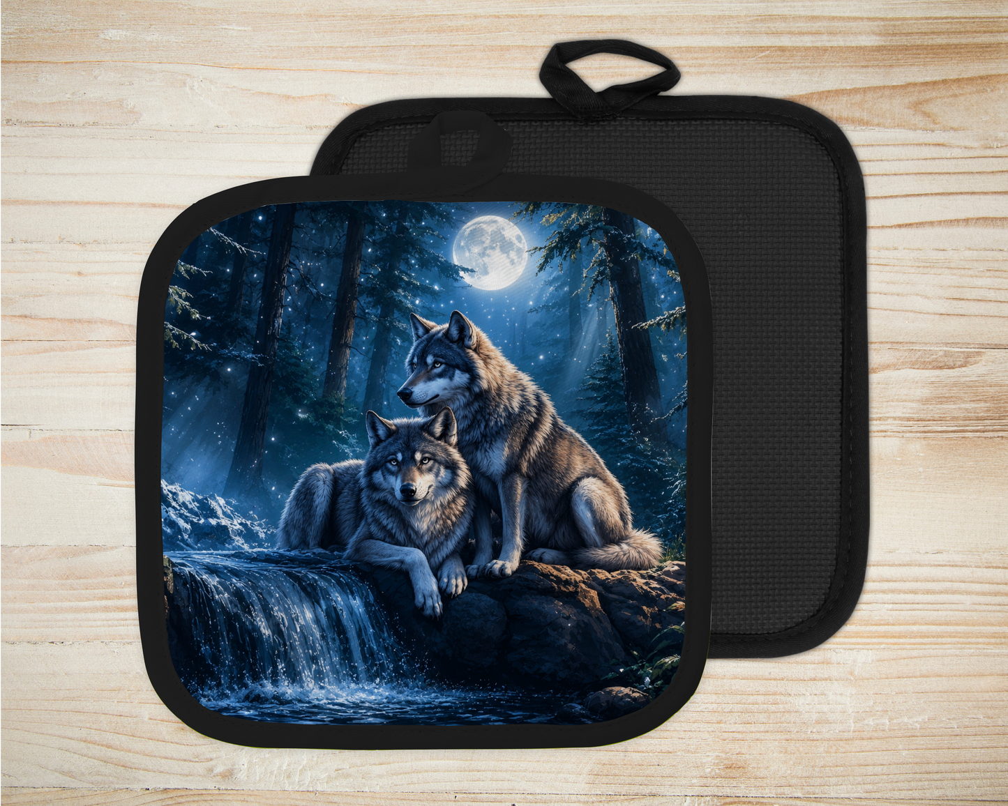 ✨️ Sous-plat sublimé - Maman et Bébé Loup