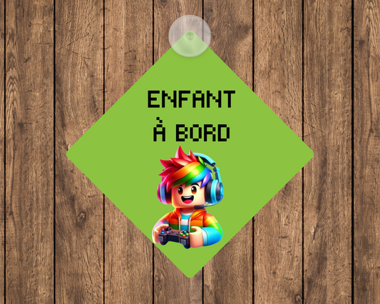 Affiche bébé à bord - R***ox