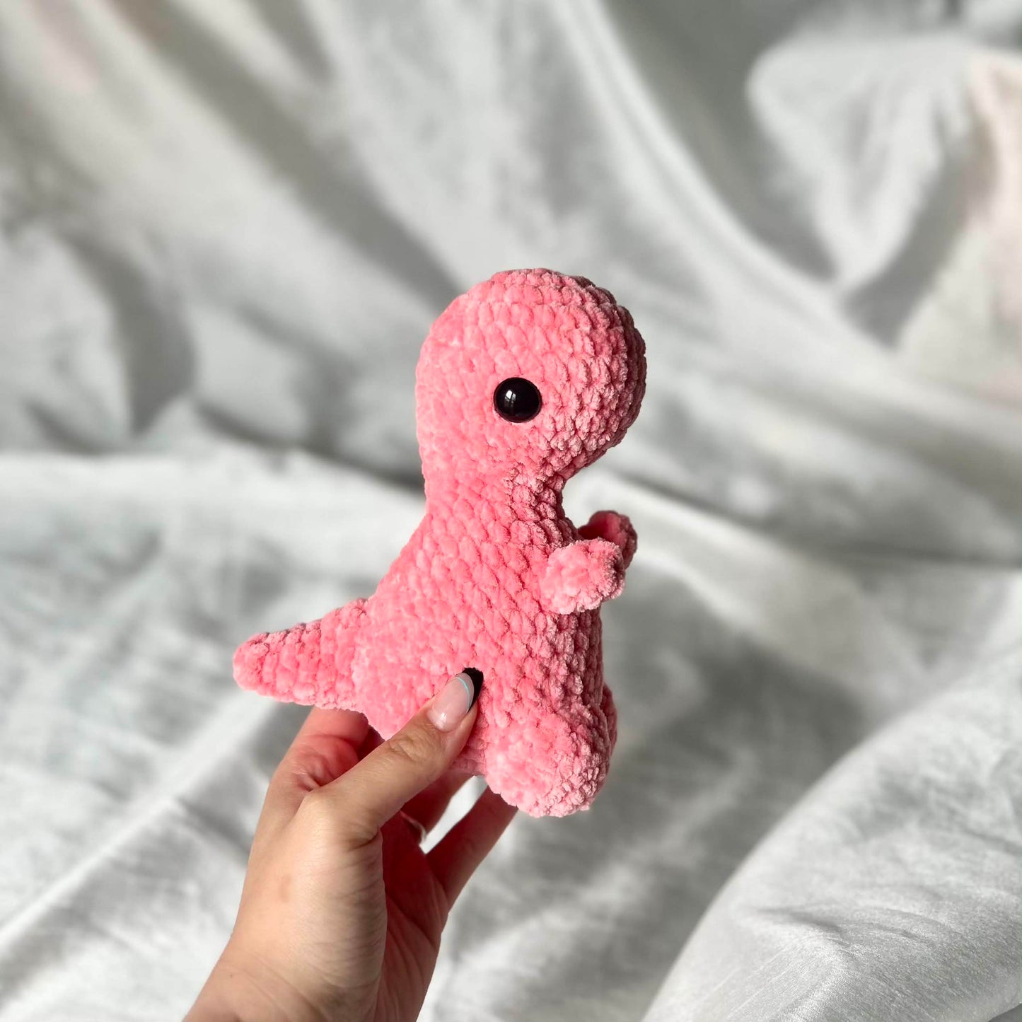 Dino rose - Doux coton
