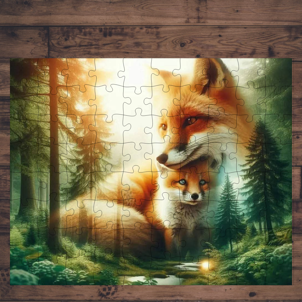 🧩 Casse-tête sublimé - Renard