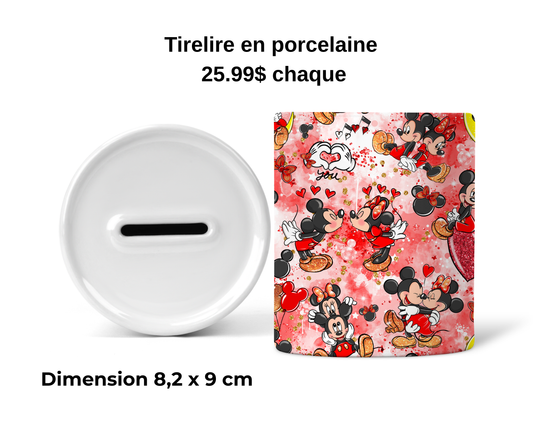 Tirelire - Les souris amoureuses