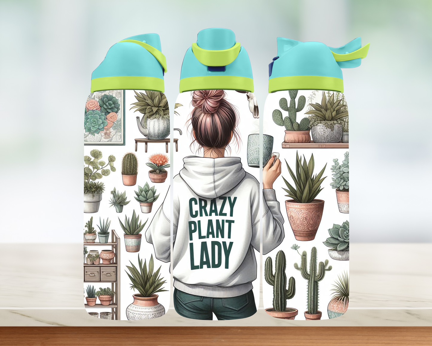 Bouteille style Owala - Accro aux plantes