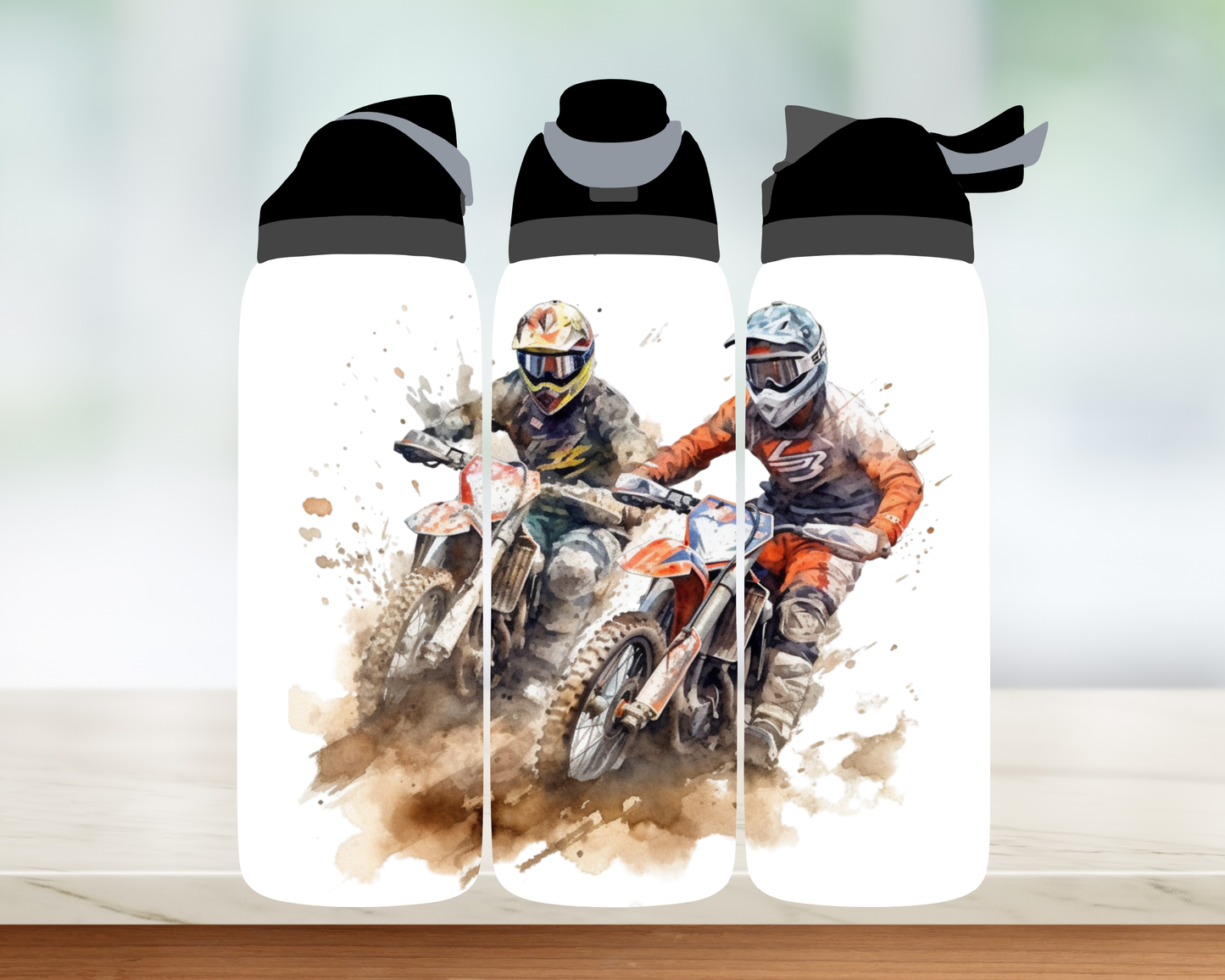Bouteille style Owala 32 oz - Motocross