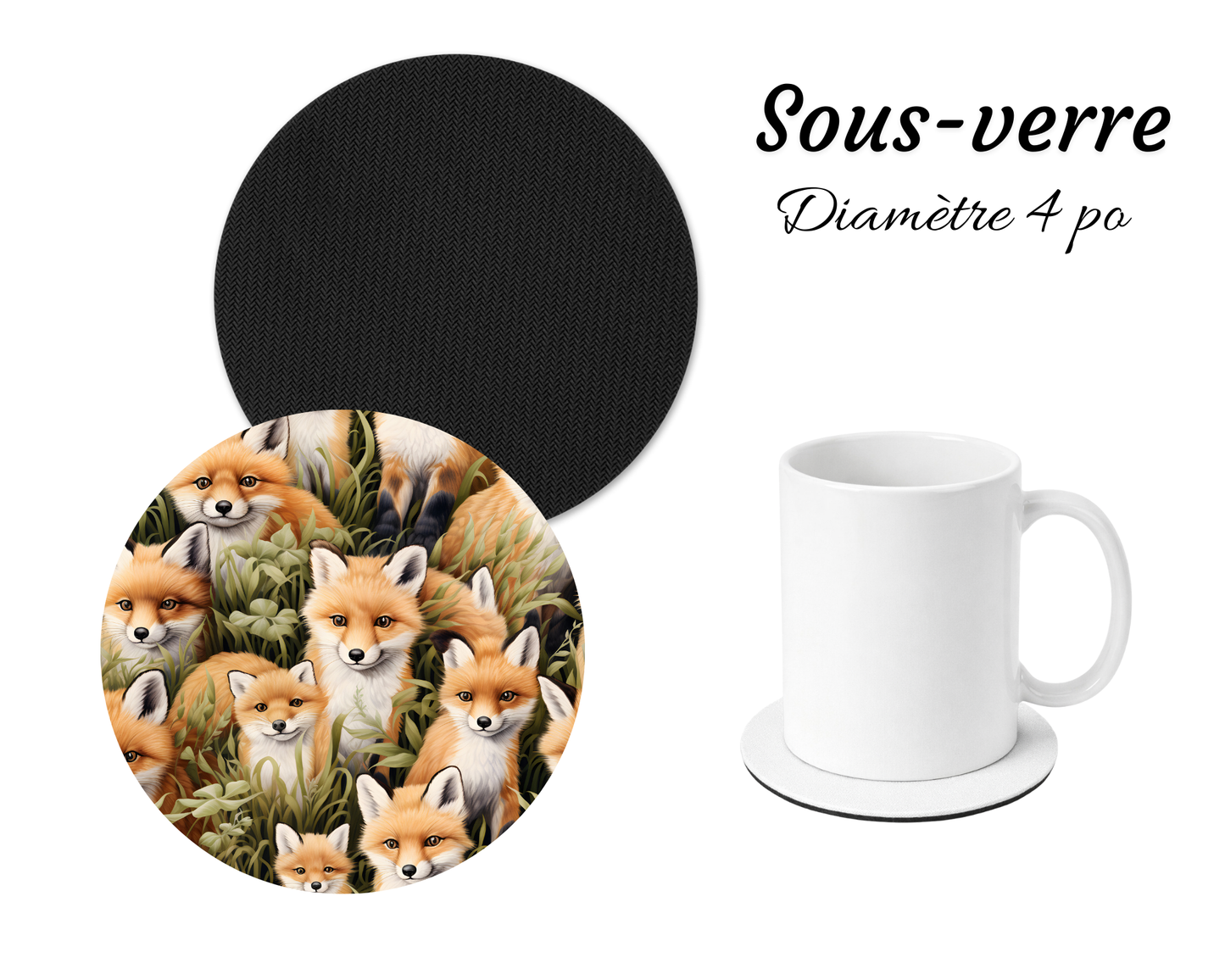 Sous-verre - Renard