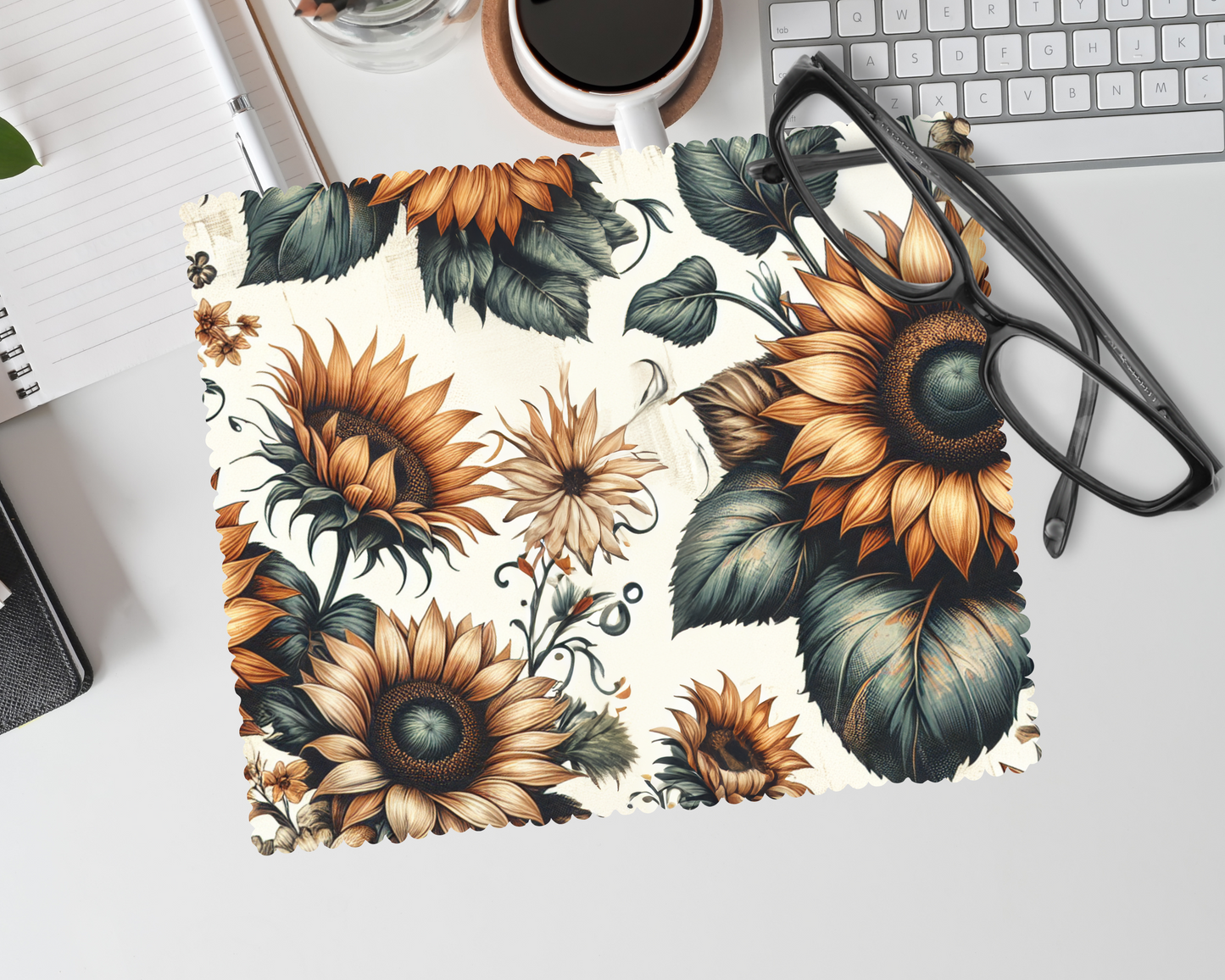 Linge lunette -  fleur