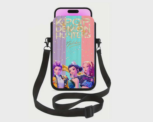 📱 Sac à cellulaire sublimé – Fille chasseuse de démon