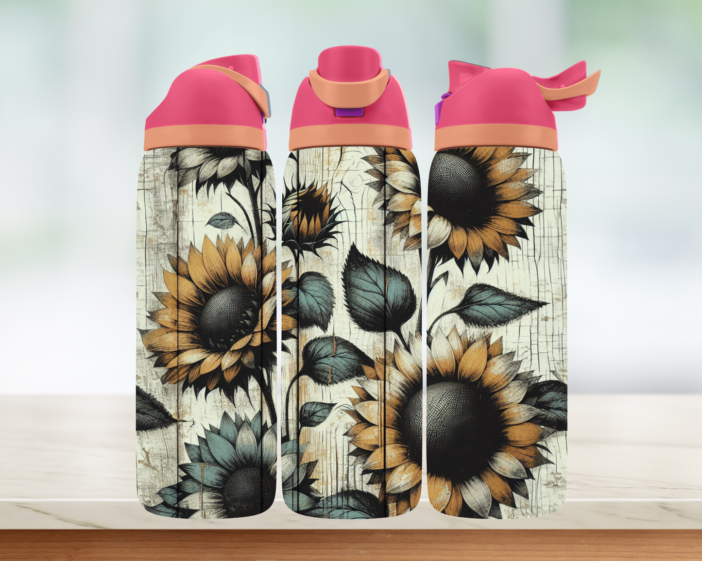 Bouteille style Owala - Tournesol