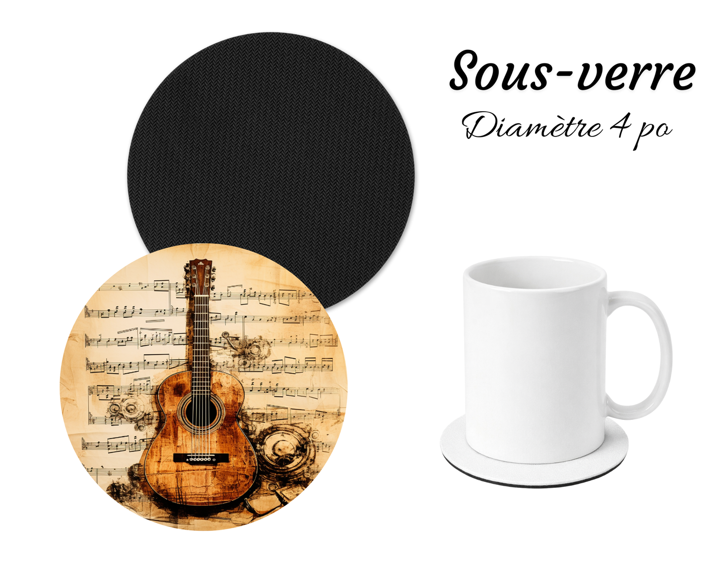 Sous-verre - Guitare