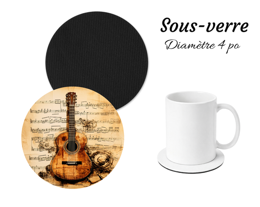 Sous-verre - Guitare